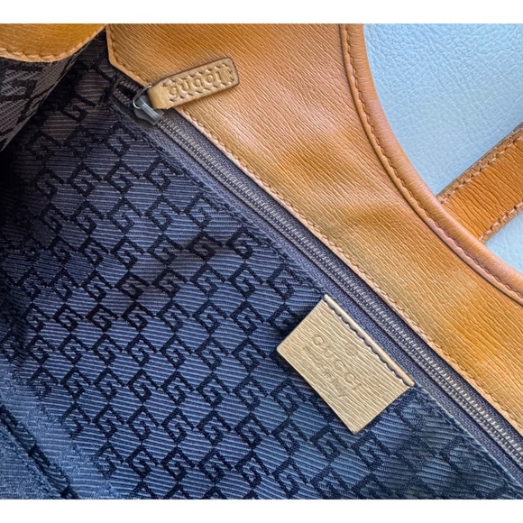 Certified Authentic Vintage Gucci Jackie Leather Dual Shoulder Handles Bag, COA - Picture 11 of 15